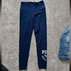 PINK Victoria's Secret Navy Blue Leggings